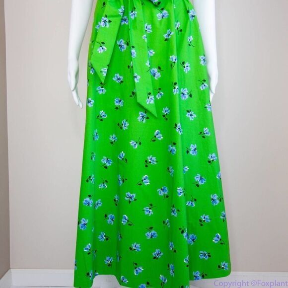 NEW kate spade Tea garden toss cotton midi dress, Green floral - Picture 7 of 16